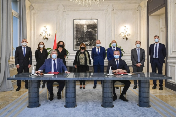Signature du traité de concession des boucles thalassothermiques